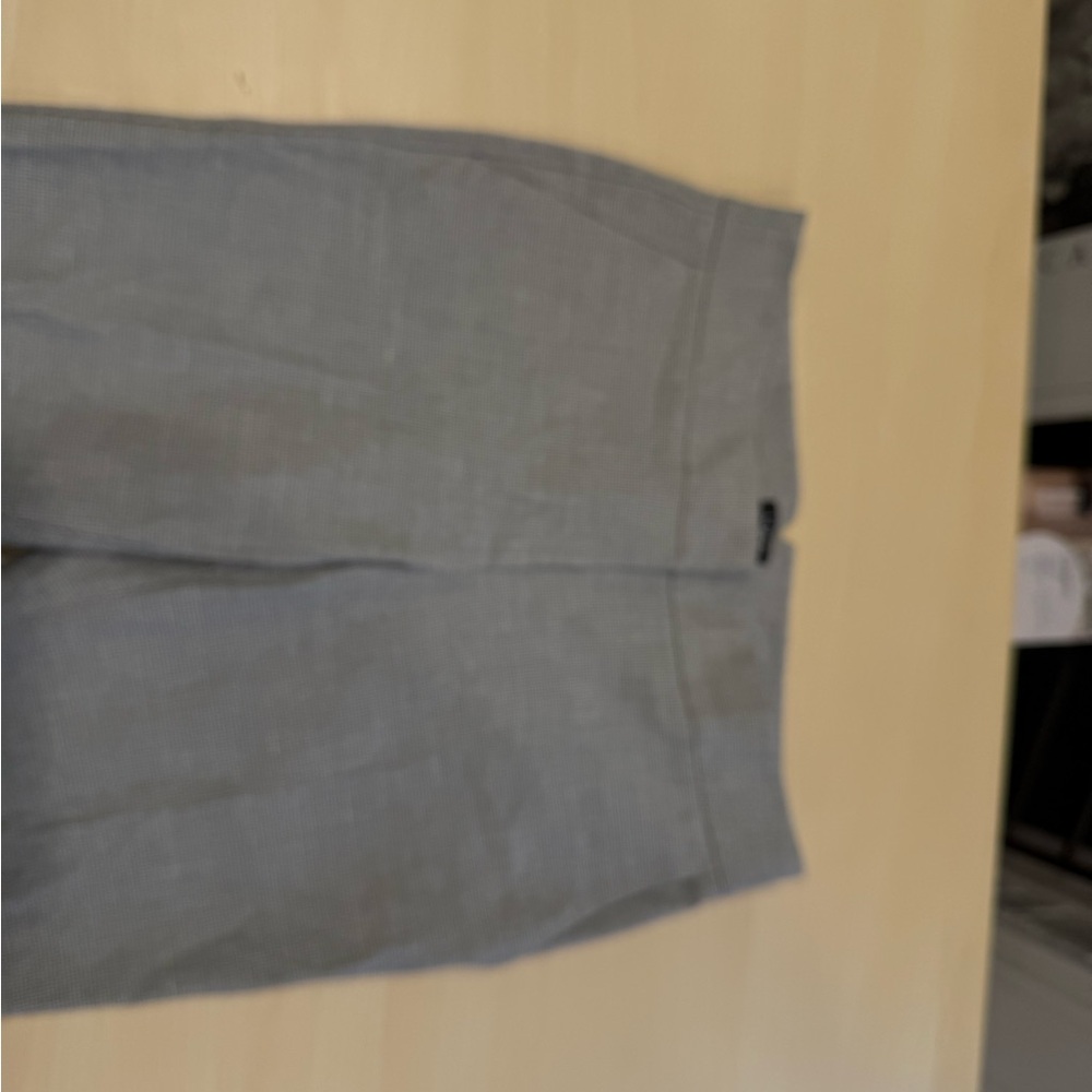 LOFT Gray Checkered Pants